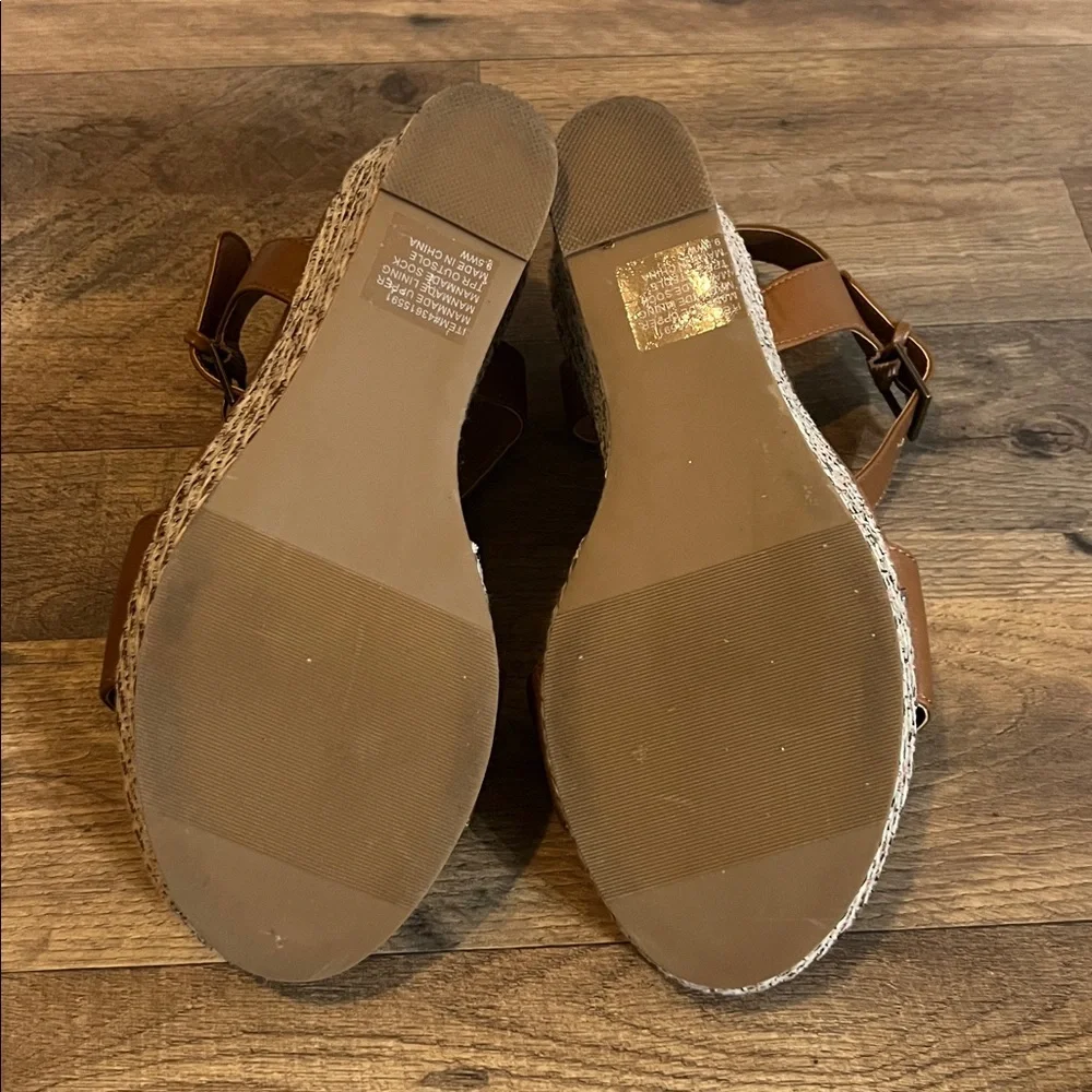 Torrid Brown / multicolor Wedge Sandals sz 9.5 - Picture 4 of 4